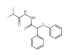Benzeneacetic acid, a-phenoxy-,2-(2,2-dichloroacetyl)hydrazide Structure
