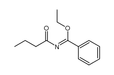 N-butyryl-benzimidic acid ethyl ester结构式