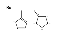 5-methylcyclopenta-1,3-diene,methylcyclopentane,ruthenium Structure