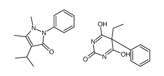 5-ethyl-5-phenylbarbituric acid, compound with 1,2-dihydro-4-isopropyl-1,5-dimethyl-2-phenyl-3H-pyrazol-3-one (1:1) Structure