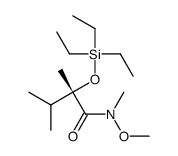 (2S)-N-methoxy-N,2,3-trimethyl-2-triethylsilyloxybutanamide结构式