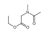 2-(N-甲基乙酰氨基)乙酸乙酯结构式