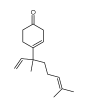 4-(1-ethyl-1,5-dimethyl-4-hexenyl)-3-cyclohexen-1-one结构式