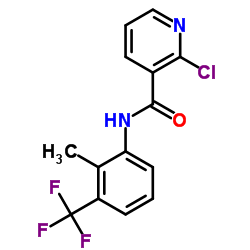 2-Chloro-N-[2-methyl-3-(trifluoromethyl)phenyl]nicotinamide结构式