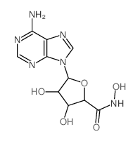 b-D-Ribofuranuronamide,1-(6-amino-9H-purin-9-yl)-1-deoxy-N-hydroxy-结构式