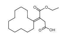 3-cyclododecylidene-4-ethoxy-4-oxobutanoic acid结构式