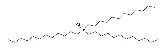 tridodecyl lead (1+), chloride Structure