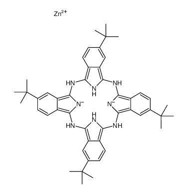 ZINC 2,9,16,23-TETRA-TERT-BUTYL-29 H,31 H-PHTHALOCYANINE结构式