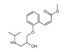 methyl (E)-3-[2-[2-hydroxy-3-(propan-2-ylamino)propoxy]phenyl]prop-2-enoate Structure