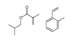 1-ethenyl-2-methylbenzene,2-methylpropyl 2-methylprop-2-enoate结构式