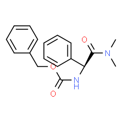 (S)-(2-(二甲基氨基)-2-氧代-1-苯基乙基)氨基甲酸苄酯结构式