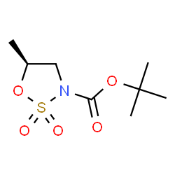 (S)-5-甲基-1,2,3-氧杂噻唑烷-3-羧酸叔丁酯 2,2-二氧化物结构式