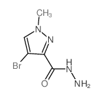 4-Bromo-1-methyl-1H-pyrazole-3-carbohydrazide Structure
