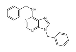 N,9-dibenzylpurin-6-amine Structure