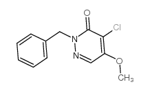 2-苄基-4-氯-5-甲氧基-3(2H-)-吡嗪酮结构式