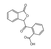 α-(o-carboxybenzoyl)phtalide结构式