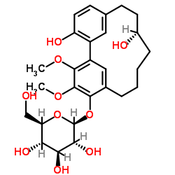 (+)-S-杨梅醇葡萄糖甙结构式