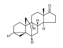 3α,5-Cyclo-6β,19-epoxy-5α-androstan-17-on Structure