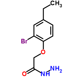 2-(2-Bromo-4-ethylphenoxy)acetohydrazide Structure