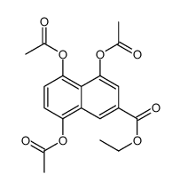 4,5,8-三S(乙酰基氧基)-2-萘羧酸乙酯结构式