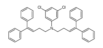 3,5-dichloro-N,N-bis(4,4-diphenylbut-3-enyl)aniline Structure