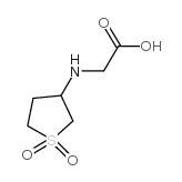 (1,1-二氧代四氢-1-lambda*6*-噻吩-3-氨基)乙酸结构式
