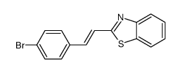 2-[2-(4-bromophenyl)ethenyl]-1,3-benzothiazole结构式