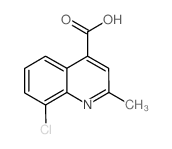 8-氯-2-甲基-喹啉-4-羧酸结构式