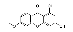 1,3-dihydroxy-6-methoxyxanthen-9-one Structure