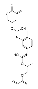 2-[[4-methyl-3-(1-prop-2-enoyloxypropan-2-yloxycarbonylamino)phenyl]carbamoyloxy]propyl prop-2-enoate结构式