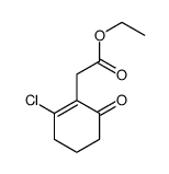 ethyl 2-(2-chloro-6-oxocyclohexen-1-yl)acetate结构式