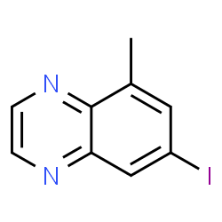 Quinoxaline, 7-iodo-5-methyl- (9CI) Structure