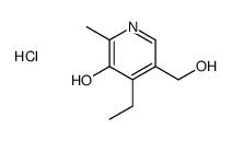 4-ethyl-5-(hydroxymethyl)-2-methylpyridin-3-ol,hydrochloride Structure