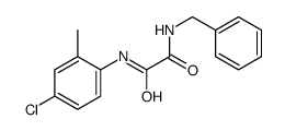 N-benzyl-N'-(4-chloro-2-methylphenyl)oxamide结构式