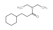 Cyclohexanepropanamide,N,N-diethyl-结构式