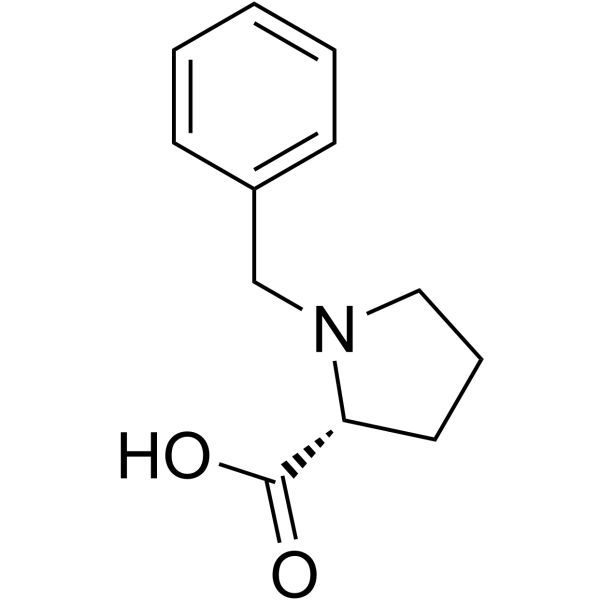 N-苄基-D-脯氨酸结构式