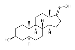 (3β,5α)-3-hydroxyandrostan-17-one oxime Structure