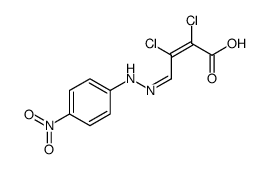 2,3-二氯-4-[2-(4-硝基苯基)肼基]-2-丁烯酸结构式