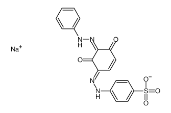 sodium 4-[[2,4-dihydroxy-3-(phenylazo)phenyl]azo]benzenesulphonate Structure
