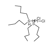 cis-dichloro-bis(di-n-butyl sulfide)-platinum(II) Structure