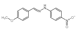 Benzaldehyde,4-methoxy-, 2-(4-nitrophenyl)hydrazone Structure