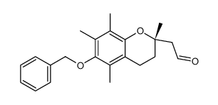(S)-6-benzyloxy-2,5,7,8-tetramethylchroman-2-acetaldehyde结构式