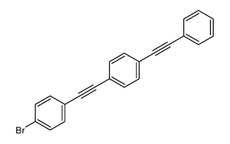 1-bromo-4-[2-[4-(2-phenylethynyl)phenyl]ethynyl]benzene Structure