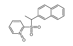2-(1-naphthalen-2-ylethylsulfonyl)-1-oxidopyridin-1-ium Structure