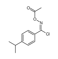 [[chloro-(4-propan-2-ylphenyl)methylidene]amino] acetate Structure