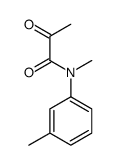N-methyl-N-(3-methylphenyl)-2-oxopropanamide结构式