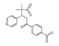 4-methyl-4-nitro-1-(4-nitrophenyl)-3-pyridin-4-ylpentan-1-one Structure