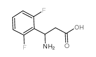 3-氨基-3-(2,6-二氟苯基)-丙酸结构式