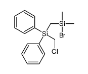 bromo-[[chloromethyl(diphenyl)silyl]methyl]-dimethylsilane Structure