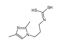 3-(2,4-dimethylimidazol-1-yl)propylcarbamodithioic acid结构式